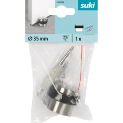 Türstopper mit Schraube und Dübel Edelstahl gebürstet Höhe 30 cm ^ Discount