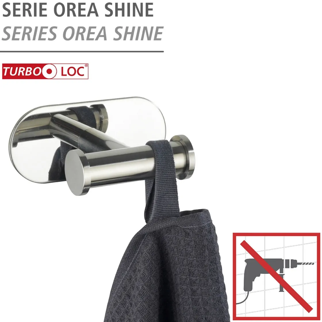 Turbo-Loc Wandhaken Duo Orea Shine Edels ^ Wenko Clearance