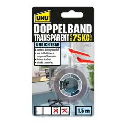 Doppelband transparent 1,5 m ^ UHU Best