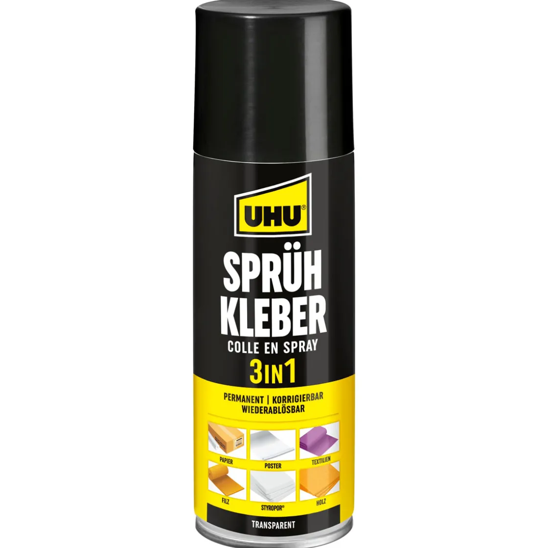 Sprühkleber 3 in 1 200 ml ^ UHU Hot