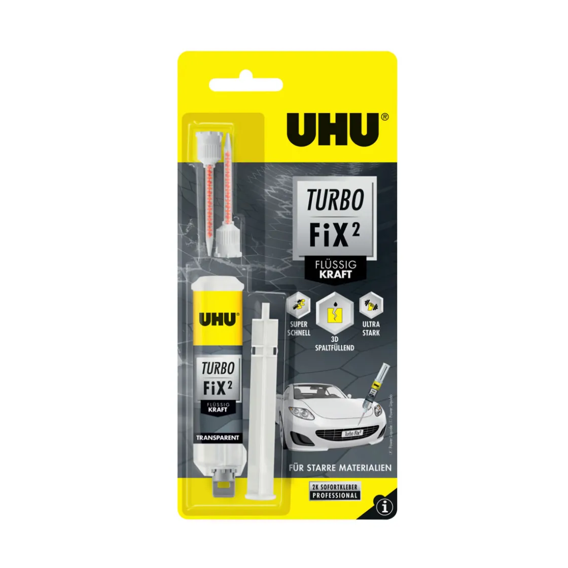Zwei-Komponenten-Klebstoff Turbo Fix Kraft 10 g ^ UHU Best