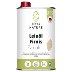 Leinöl Firnis Farblos 0.5 L ^ Ultra Nature Online