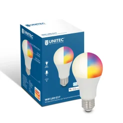 WIFI LED-Leuchtmittel Smart E27 10W RGB CCT dimmbar ^ Unitec Online