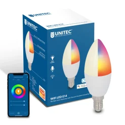 WIFI LED-Leuchtmittel Smart E14 3,5W RGB CCT dimmmbar ^ Unitec Outlet