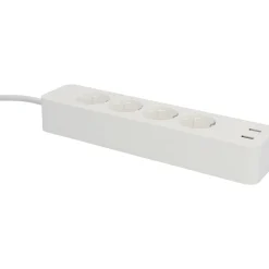 WIFI Steckdosenleiste Smart 4fach inkl 2xUSB weiß ^ Unitec