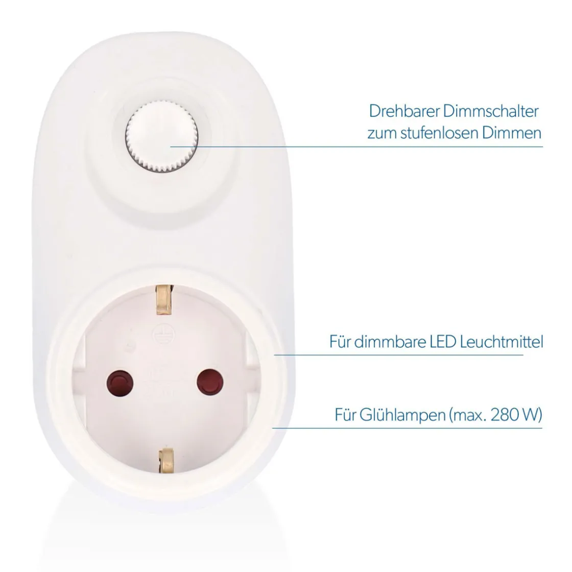 Zwischenstecker mit Dimmer ^ Unitec Online