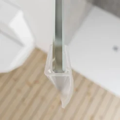 Universal Dichtleiste senkrecht für DK5,6,8 mm / 2000 mm Breite Dichtelippe 12 ^ Schulte Clearance