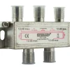 Univ. Verteiler 4-fach silber ^ Schwaiger Clearance
