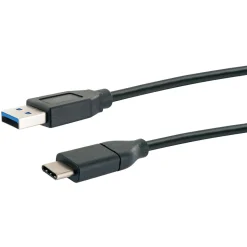 USB 3.1 Adapterkabel C St. - USB 3.0 ASt. 1m sw ^ Schwaiger