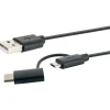 USB 3.1 A-kabel C St./2.0 Micro B St -2.0 A St. 1m sw ^ Schwaiger New