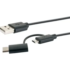 USB 3.1 A-kabel C St./2.0 Micro B St -2.0 A St. 1m sw ^ Schwaiger New