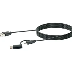 USB 3.1 A-kabel C St./2.0 Micro B St -2.0 A St. 1m sw ^ Schwaiger New
