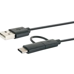 USB 3.1 A-kabel C St./2.0 Micro B St -2.0 A St. 1m sw ^ Schwaiger New