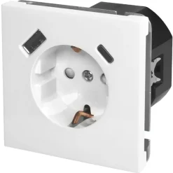 USB-Steckdose (A/C) Sao Paulo ultraweiß ^ New