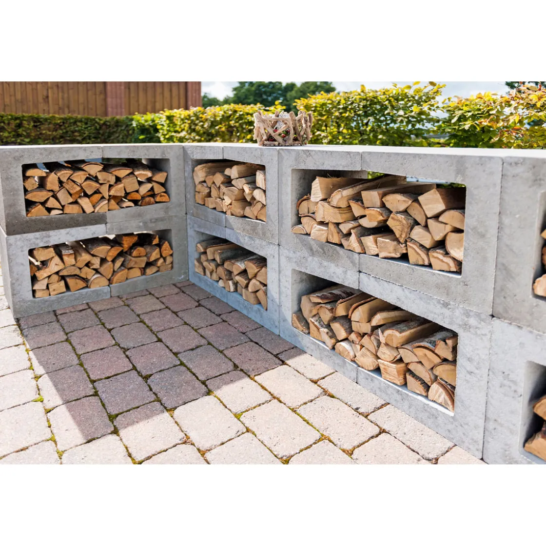 U-Stein-Ecke grau 40/40/40 cm ^ Diephaus Best