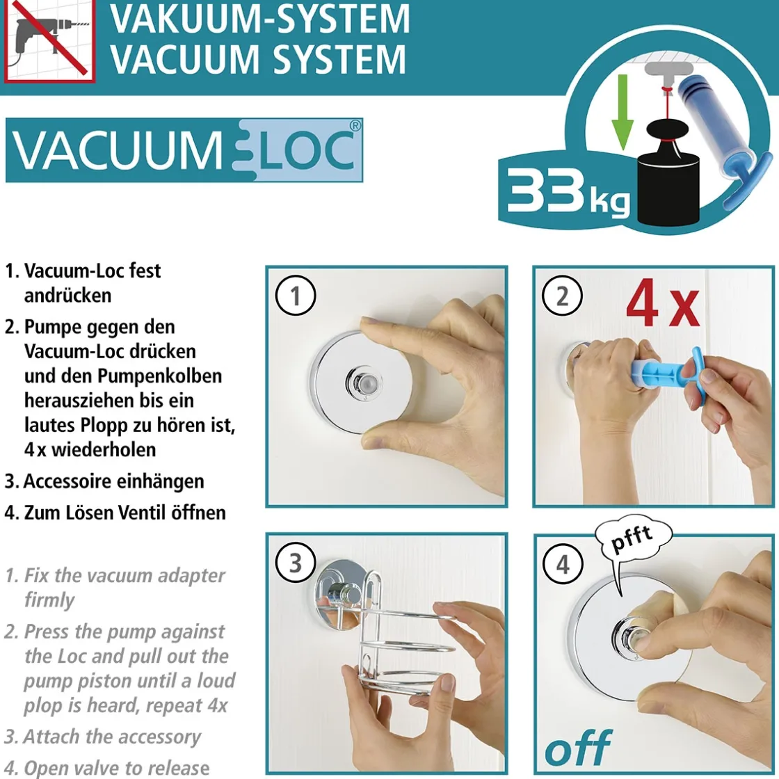 Vacuum-Loc Eckregal 2 Eta. Bari schwarz ^ Wenko Online