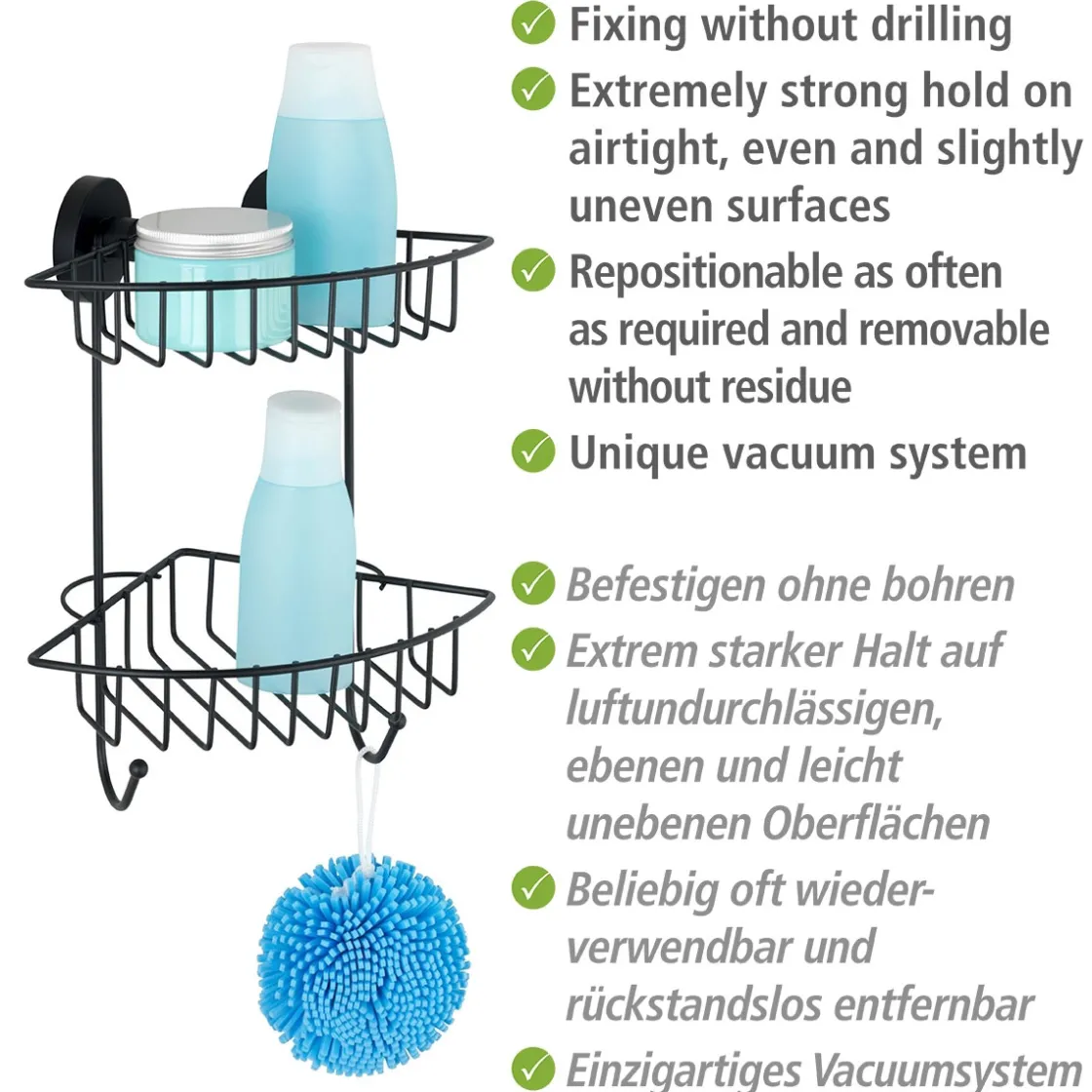 Vacuum-Loc Eckregal 2 Eta. Bari schwarz ^ Wenko Online