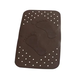Badewanneneinlage Foot 38x72 cm braun ^ Valblue New