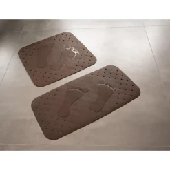 Badewanneneinlage Foot 38x72 cm braun ^ Valblue New