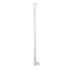 Deckenstütze für 25 mm Duschgestänge 55 cm weiß Aluminium ^ Valblue Outlet