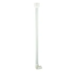 Deckenstütze für 25 mm Duschgestänge 55 cm weiß Aluminium ^ Valblue Outlet