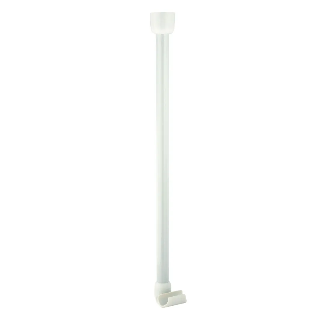 Deckenstütze für 25 mm Duschgestänge 55 cm weiß Aluminium ^ Valblue Outlet