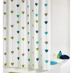 Duschvorhang Folie ca 180 x 200 cm Lilia multicolor ^ Valblue Clearance