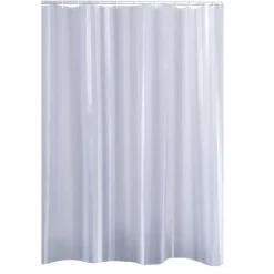 Duschvorhang Noble Textil 120 x 200 cm weiß ^ Valblue Outlet