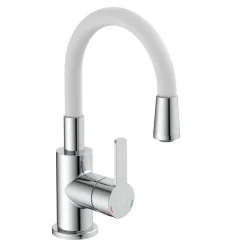 Samo Waschtischarmatur, Farbe: Chrom/Weiß ^ Valblue Outlet