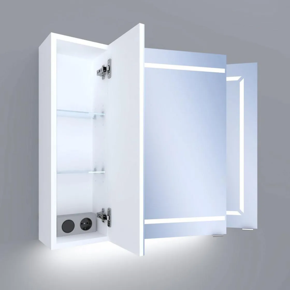 Spiegelschrank Loris 80 cm ^ Valblue Clearance