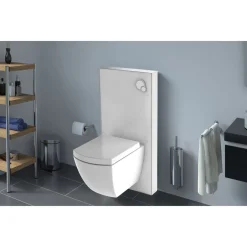 Spülrandloses Wand WC-Set 3- teilig eckig ^ Valblue Sale