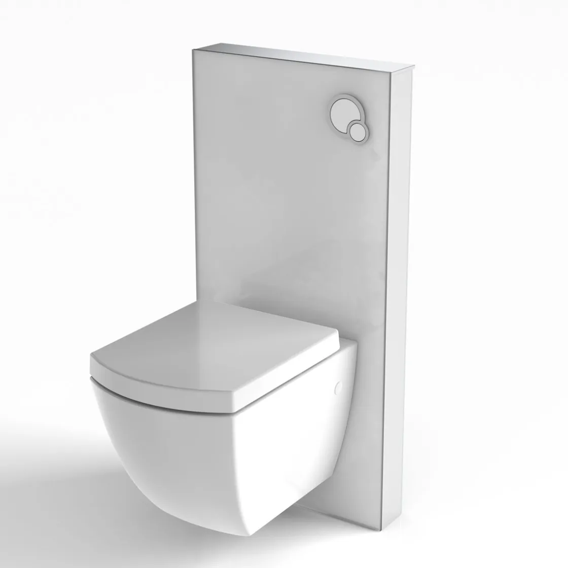 Spülrandloses Wand WC-Set 3- teilig eckig ^ Valblue Sale
