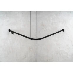 Universal-Vorhangschiene Bruck, ca. 90x90x90 cm, Farbe: Schwarz matt ^ Valblue Discount