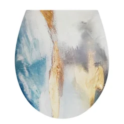 WC-Sitz Art Curving Print Durop.; Absenkautomatik, abehmbar per Knopfdruck ^ Valblue Discount