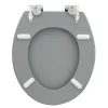 WC-Sitz Cement Betonoptik MDF-Holzkern Absenkautom. Metallscharn. ^ Valblue Hot