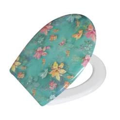 WC-Sitz Flowers Duroplast, Absenkautomatik, abnehmbar per Knopfdruck ^ Valblue Discount