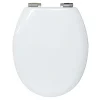 WC-Sitz Turin weiss, MDF-Holzkern, mit Absenkautomatik, Metallscharniere verchr. ^ Valblue Sale