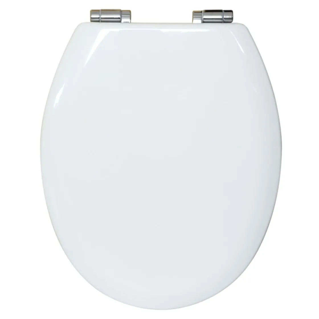 WC-Sitz Turin weiss, MDF-Holzkern, mit Absenkautomatik, Metallscharniere verchr. ^ Valblue Sale
