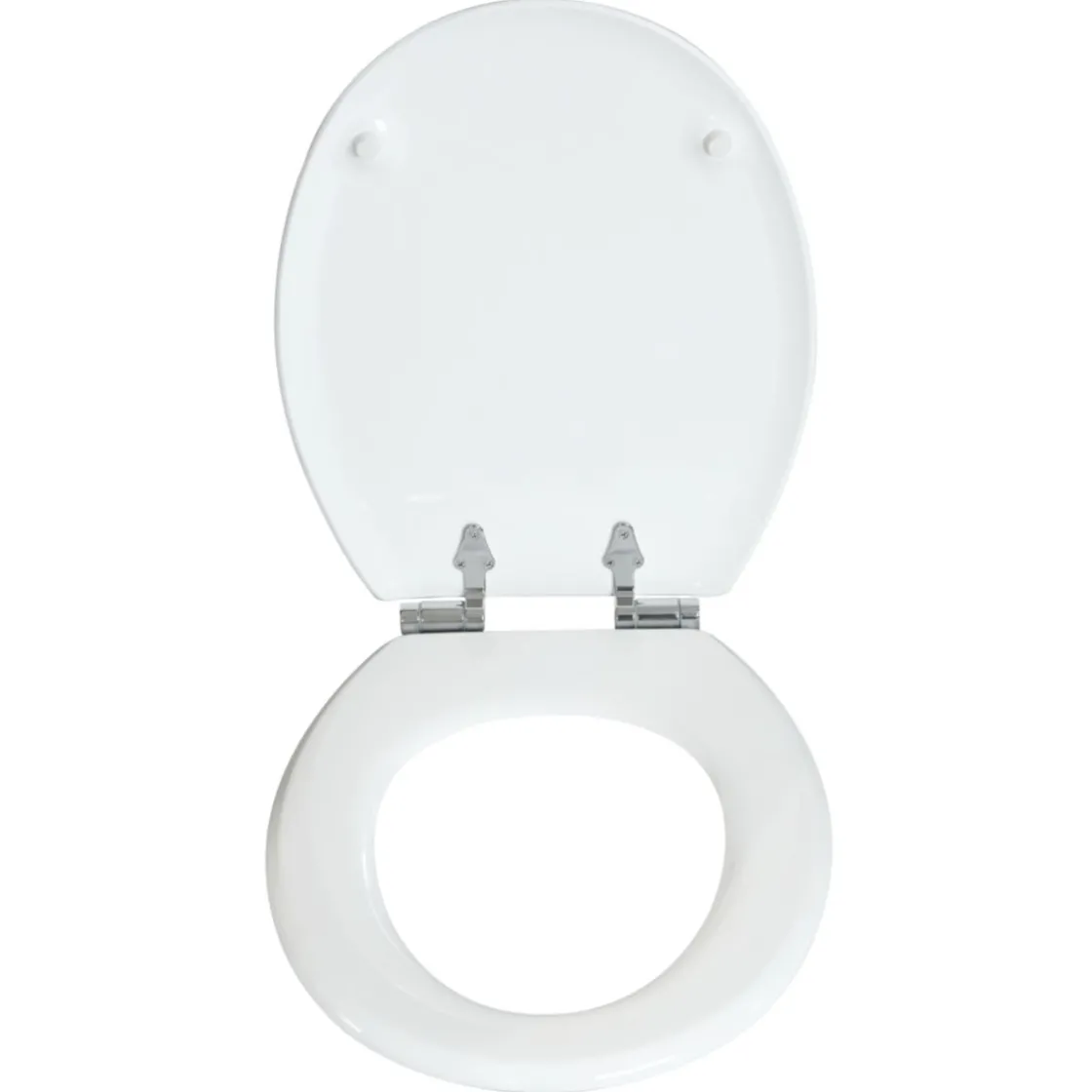 WC-Sitz Turin weiss, MDF-Holzkern, mit Absenkautomatik, Metallscharniere verchr. ^ Valblue Sale