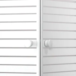 Variabler Eckeinstieg, Farbe: Weiss, m. Streifen, 75-90x75-90cm ^ Sale
