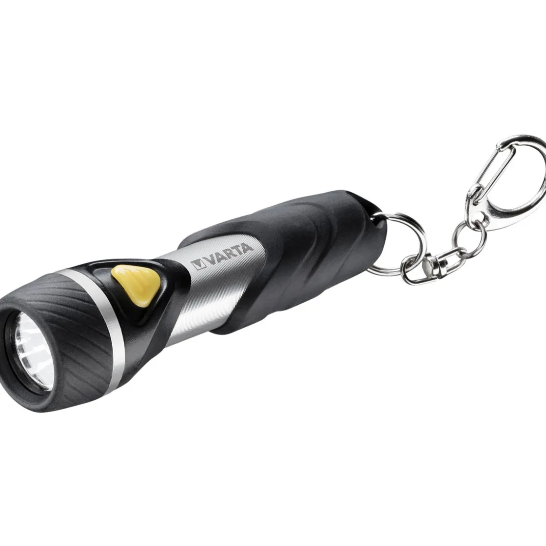 LED-Taschenlampe Day Light Key Chain Light mit Batterien schwarz ^ Varta Sale
