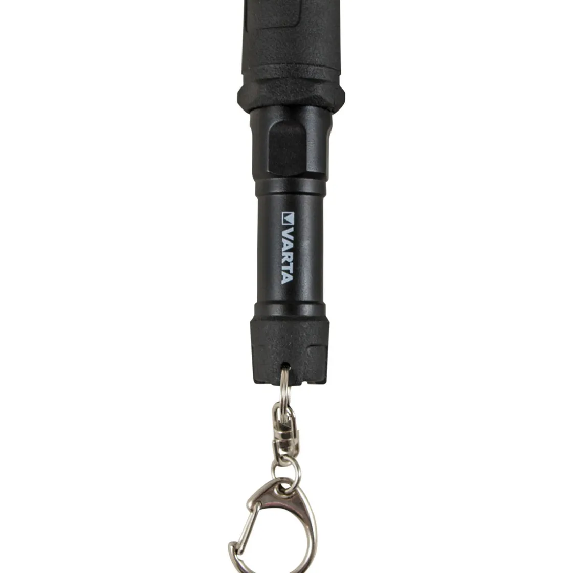 LED-Taschenlampe Key Chain 16701 mit Batterien schwarz ^ Varta New