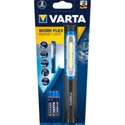 LED-Taschenlampe Work Flex Pocket Light mit Batterien schwarz ^ Varta Best