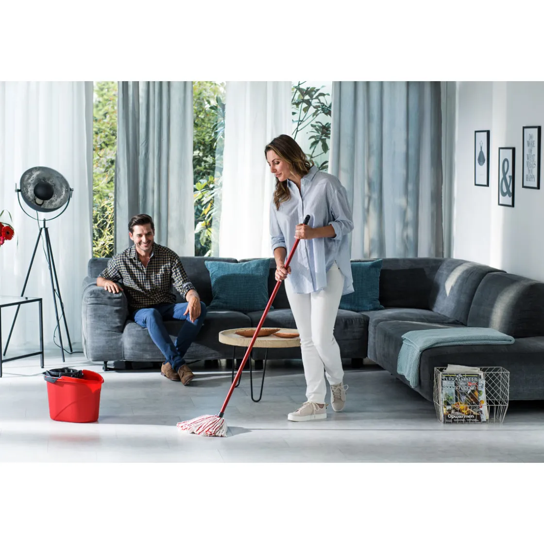 Wischmop Supermocio Mikrofaser und Power System ^ Vileda Best
