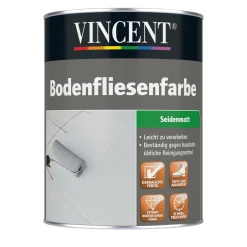 Bodenfliesenfarbe Blaugrau matt 2,5 L ^ Vincent Discount