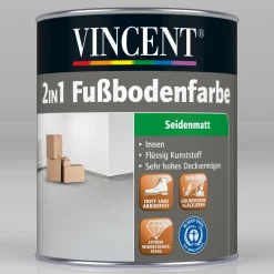 2in1 Fußbodenfarbe graubeige 750 ml ^ Vincent Online