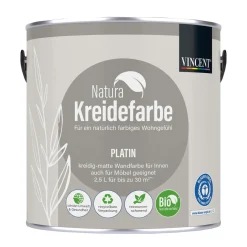 Natura Kreidefarbe Platin matt 2,5 L ^ Vincent Hot