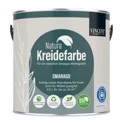 Natura Kreidefarbe Smaragd matt 2,5 L ^ Vincent Discount