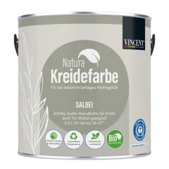 Natura Kreidefarbe Salbei matt 2,5 L ^ Vincent Hot