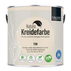 Natura Kreidefarbe Ton matt 2,5 L ^ Vincent Sale